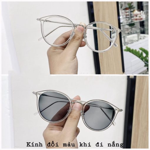 Tròng kính cận loạn có độ LILYEYEWEAR mắt kính hạn chế ánh sáng xanh, đổi màu đi nắng, chống tia UV400 - Ảnh 5