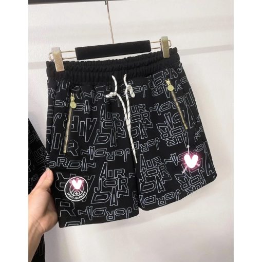 Bộ Cộc Tay JocDan In Full Tràn Thân Khoá Mạ Đồng - Sét Cộc Tay JocDan Logo Thêu Khoá Mạ Đồng From Thể Thao 2025 - Ảnh 4