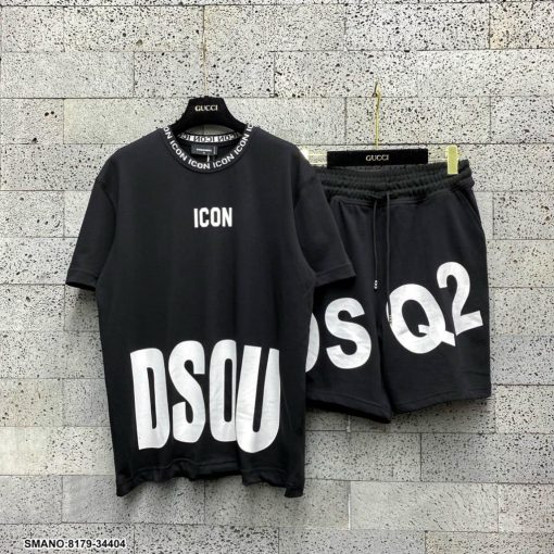 Bộ Cộc Tay Nam Nữ DSQ2 Mùa Hè, Bộ Quần Áo Mùa Hè Siêu Hot 2024 - Ảnh 4