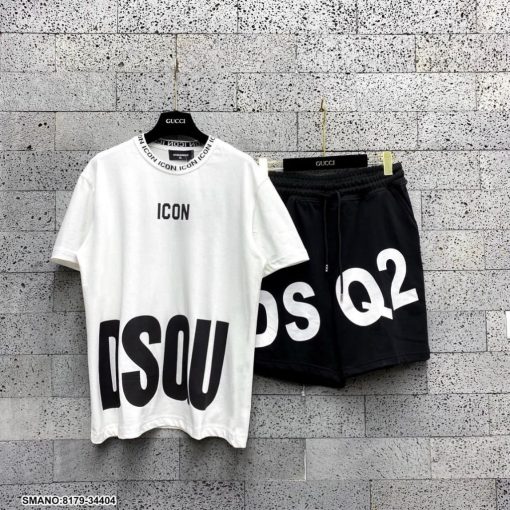 Bộ Cộc Tay Nam Nữ DSQ2 Mùa Hè, Bộ Quần Áo Mùa Hè Siêu Hot 2024