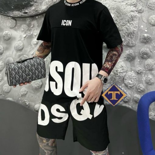 Bộ Cộc Tay Nam Nữ DSQ2 Mùa Hè, Bộ Quần Áo Mùa Hè Siêu Hot 2024 - Ảnh 5