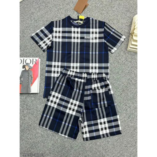 Bộ Quần Áo Nam Mùa Hè BBR Kẻ Caro Cao Cấp, Bộ Đồ Nam Ngắn Tay Mùa Hè Chất Umi Xịn Mát - Ảnh 4