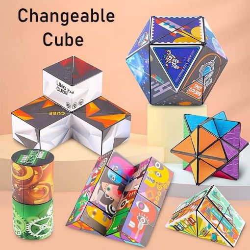 Combo 6 khối Rubik biến thể thế hệ 1 cho bé thoả sức sáng tạo, sét 6 rubik đồ chơi thông minh - Ảnh 4
