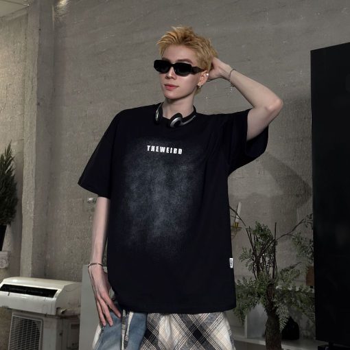 LOCAL BRAND Áo thun The Weird Phong Cách Unisex Form Rộng ATK1232 - Ảnh 3