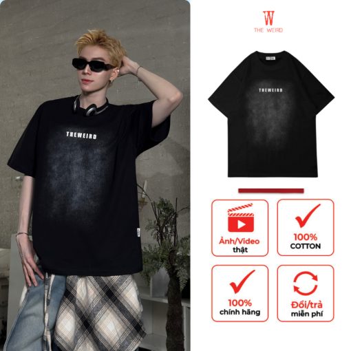 LOCAL BRAND Áo thun The Weird Phong Cách Unisex Form Rộng ATK1232 - Ảnh 2