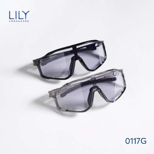 Kính mắt đổi màu ghi LILYEYEWEAR chống UV400 chống bụi đa năng bảo vệ mắt thích hợp đi đường và hoạt động thể thao 0117G - Ảnh 5