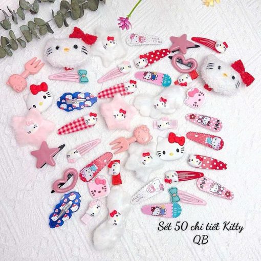 Set 50 Kẹp Tóc Dễ Thương Cô Gái Ngọt Ngào Trái Tim Kẹp Phim Hoạt Hình Nhật Bản Mới 2024 (Tuyển Sỉ) [FREESHIP] - Ảnh 5
