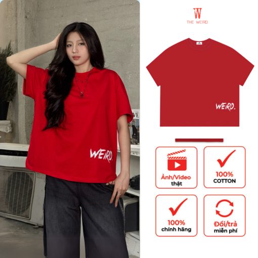 LOCAL BRAND Áo thun The Weird Phong Cách Unisex Form Boxy ATK1240 - Ảnh 2