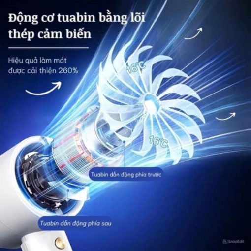 (Bản Cao Cấp) Quạt cầm tay 100 cấp độ gió, Quạt tích điện pin cao 5000 MAH hiển thị đèn led, sử dụng lâu, gió mạnh Hk68 - Ảnh 3