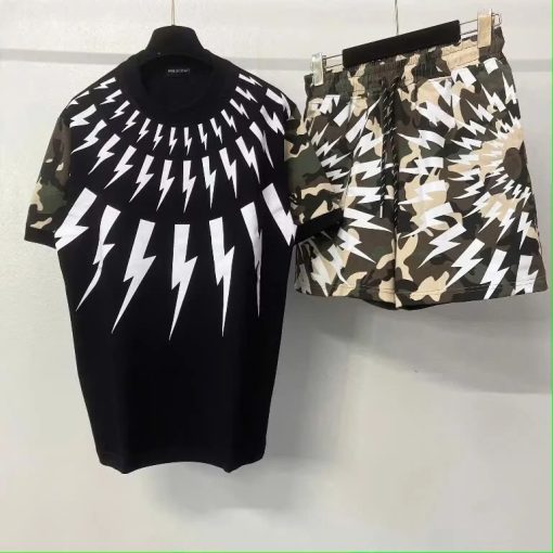 Bộ Quần Áo Nam Tia Sét  Camo  Rằn Ri ❤ Set Thể Thao Boy Phố Vải Cotton Dày Dặn Dáng Rộng Nam Nữ Chất Chơi - Ảnh 6