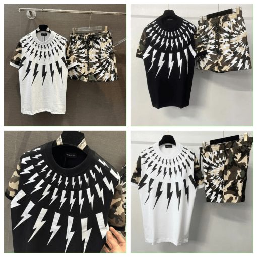 Bộ Quần Áo Nam Tia Sét  Camo  Rằn Ri ❤ Set Thể Thao Boy Phố Vải Cotton Dày Dặn Dáng Rộng Nam Nữ Chất Chơi - Ảnh 2