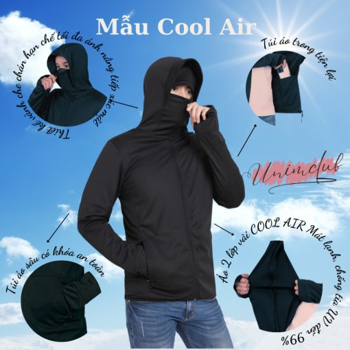 [Hỏa Tốc]Áo Chống Nắng 2 Lớp Unisex UNIM Ngừa Tia UV SPF50 Chất Kim Cương Thông Hơi Tản Nhiệt Làm Mát Khóa Kéo Kín Mặt - Ảnh 5