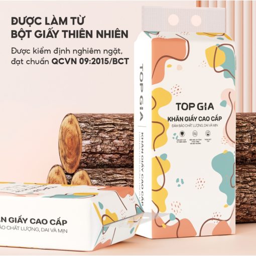 Giấy vệ sinh treo tường TopGia thùng 6 bịch đa sắc treo đa năng từ bột giấy thiên nhiên, 1280tờ/4lớp - Ảnh 4