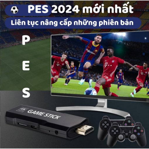 Game Stick 3D X2 PRO chơi PSP, PSx 41000 game HDMI điện tử 4 nút máy chơi game cầm tay không dây - Ảnh 3