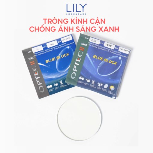 Tròng kính cận loạn có độ LILYEYEWEAR mắt kính hạn chế ánh sáng xanh, đổi màu đi nắng, chống tia UV400 - Ảnh 6