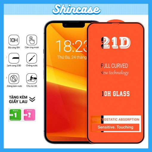 Kính Cường Lực iPhone 21D, Baikô, Chống Nhìn Trộm Full Màn - iP 6/6s/7/8/Plus/X/XS/XR/11/12/13/14/15/16/Pro/Max/Mini - Ảnh 2