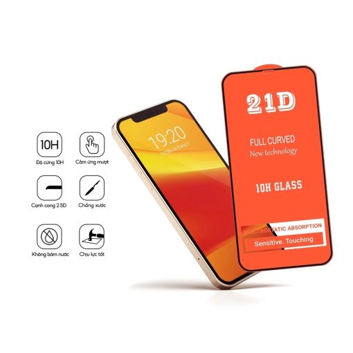 Kính Cường Lực iPhone 21D, Baikô, Chống Nhìn Trộm Full Màn - iP 6/6s/7/8/Plus/X/XS/XR/11/12/13/14/15/16/Pro/Max/Mini - Ảnh 3