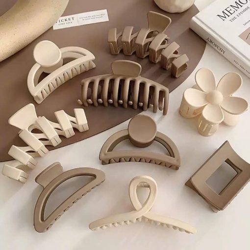 Kẹp tóc càng cua Hàn Quốc nữ đẹp AAA iLita hottrend loại nhám cỡ size lớn cặp búi tóc dễ thương cào - Ảnh 2