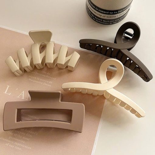 Kẹp tóc càng cua Hàn Quốc nữ đẹp AAA iLita hottrend loại nhám cỡ size lớn cặp búi tóc dễ thương cào - Ảnh 5