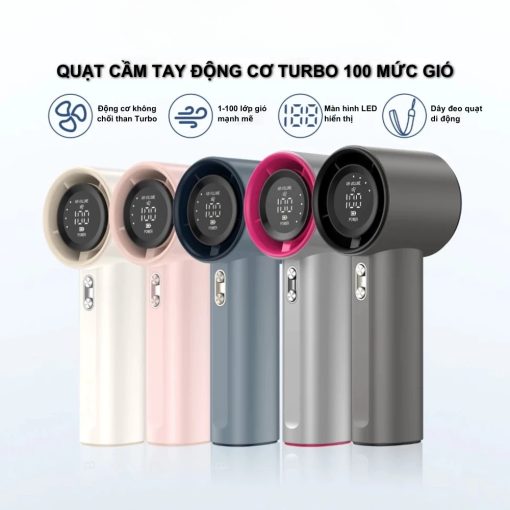 【Tặng quà/bảo hành một năm】Quạt cầm tay tích điện mini METIS có thể sạc lại, cầm tay, di động, gió mạnh,100 tốc độ gió - Ảnh 4