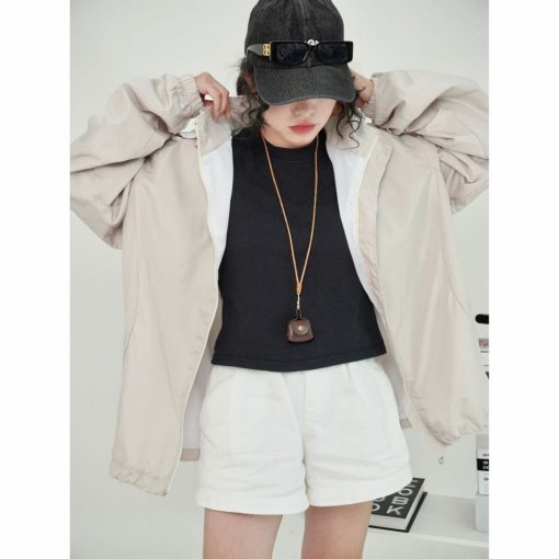 Áo khoác dù chính hãng nam nữ chất gió 2 lớp dày dặn có mũ có thể tháo rời form unisex GZAKA13 - Ảnh 4