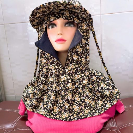 [ Tặng kèm 2 món quà ] Nón che nắng vành rộng dây kéo giữa chống nắng bảo vệ da  , siêu mát tiện lợi , hàng chuẩn loại 1 - Ảnh 5