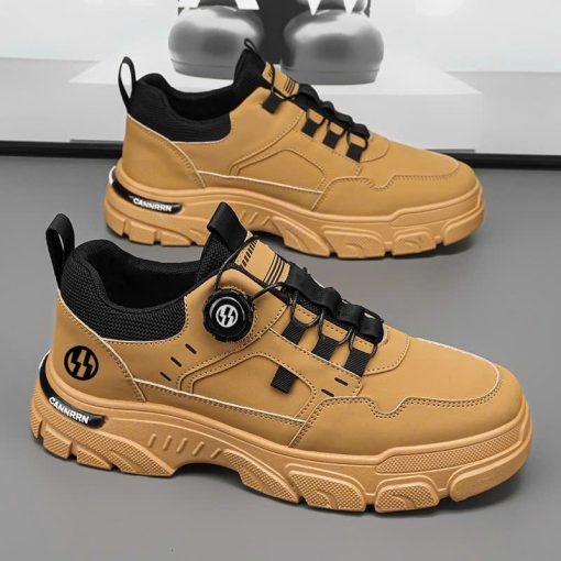 Giày Thể Thao Nam Nút Vặn H081 Giày Sneaker Tăng Chiều Cao - Ảnh 3