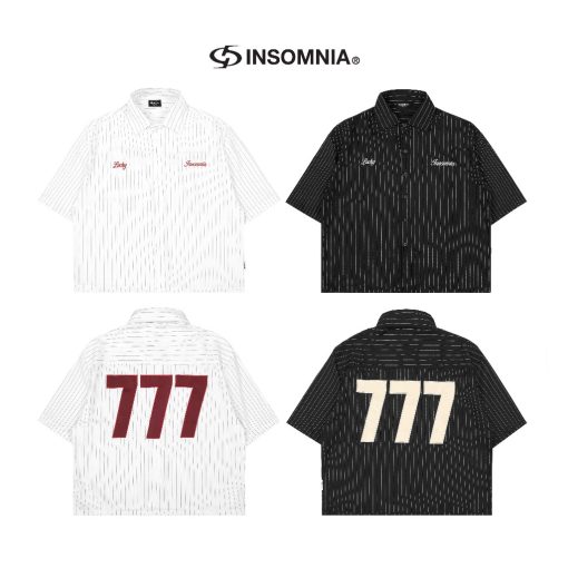 Áo Sơ Mi Boxy Lucky 777 INSOMNIA Unisex Local Brand - TS031 - Ảnh 2