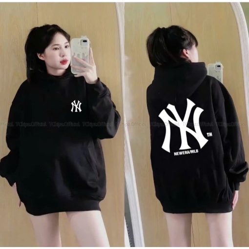 Áo Hoodie Nam Nữ MLB Hàng Chuẩn Hình in hình Basic Nỉ Bông dày dặn Unisex Nón 2 lớp dày dặn nặng 700gr Sakeen - Ảnh 2