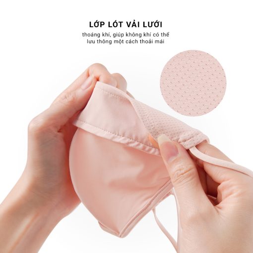 Khẩu Trang Chống Nắng Chống UV UPPER YOU Chất Lụa Băng Mịn Mát Thoáng Khí - FM01 - Ảnh 4