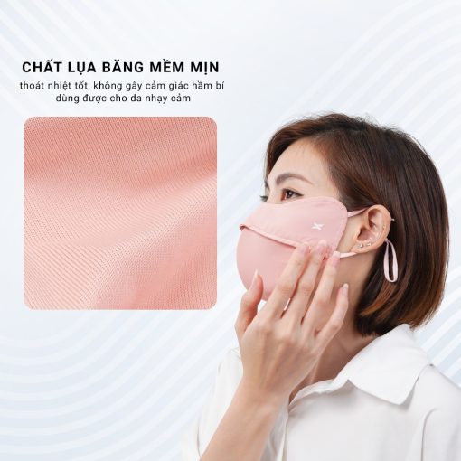 Khẩu Trang Chống Nắng Chống UV UPPER YOU Chất Lụa Băng Mịn Mát Thoáng Khí - FM01 - Ảnh 3
