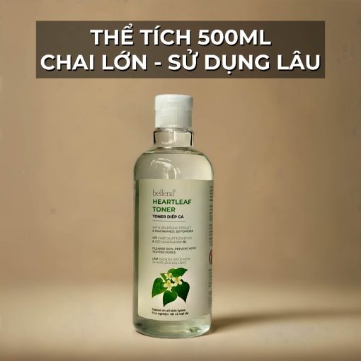 Toner diếp cá cho da dầu mụn nước hoa hồng diếp cá Bellena TC 500ml - Ảnh 5