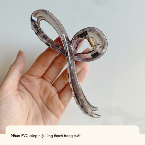 Kẹp Tóc Thạch Chữ Thập NHÀ CÚ Kẹp Bấm Càng Cua Phong Cách Hàn Quốc 5976 - Ảnh 5
