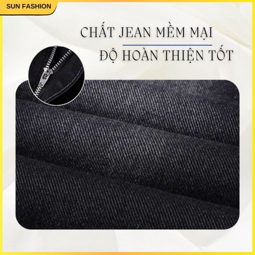 Quần jean ống rộng nam nữ SUN 95 jean wash hách dáng, phong cách trẻ trung năng động unisex - Ảnh 4