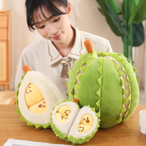 Gấu Bông Sầu Riêng Tách Múi Siêu Hot Nhồi Bông Quả Sầu Riêng Đồ Chơi Có Thể Tách Múi  Quà Tặng Cho Bé - Ảnh 3