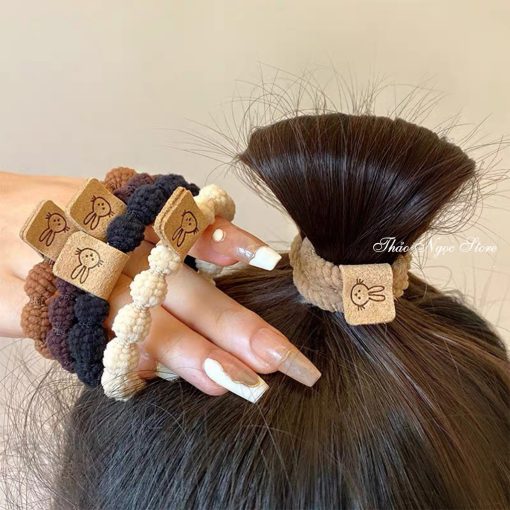 Dây buộc tóc tag hình thỏ hàng nhập! (có sẵn, hình thật) THẢO NGỌC STORE - Ảnh 4
