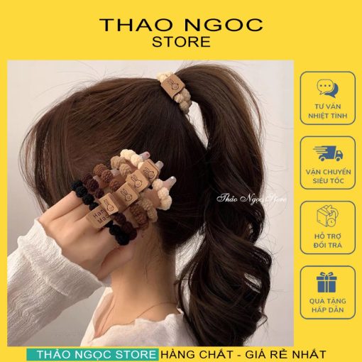 Dây buộc tóc tag hình thỏ hàng nhập! (có sẵn, hình thật) THẢO NGỌC STORE - Ảnh 2