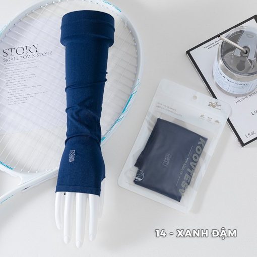 Găng tay chống nắng nam nữ kiểu dáng basic, chất liệu cotton lạnh - Gaty Store - Ảnh 4