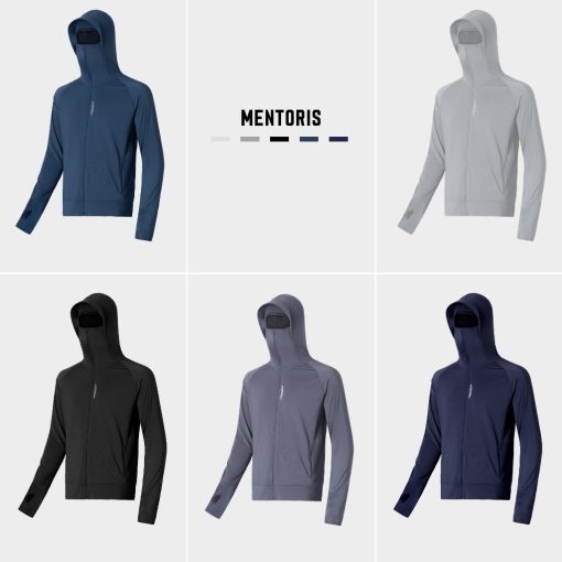 Áo Chống Nắng Nam Thun Lạnh MENTORIS, Chống Tia UV, Form Regular Fit, Thoáng Mát, Nhiều Màu MCN01 - Ảnh 3