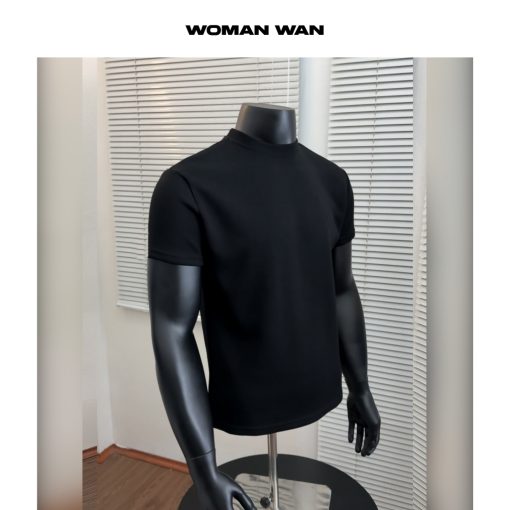 [ BẢN SIÊU CẤP] Áo Thun Nam Tôn Chiều Cao Clean Fit Vải Chống Nhăn - WOMAN WAN Cổ Tròn Menswear - Ảnh 5