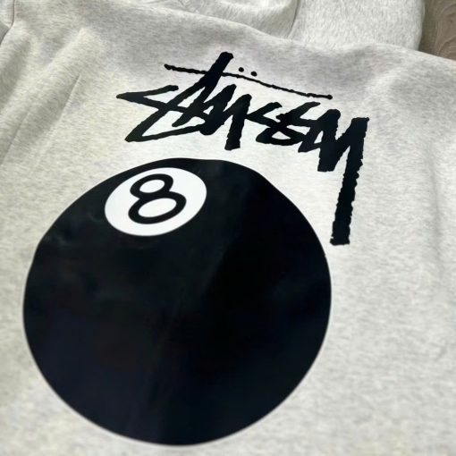 Áo Hoodie Zip Stu.ssy in logo cơ bản nỉ cao cấp 2 lớp mũ khoác zip bassic form rộng nam nữ unisex Bufalo - Ảnh 5