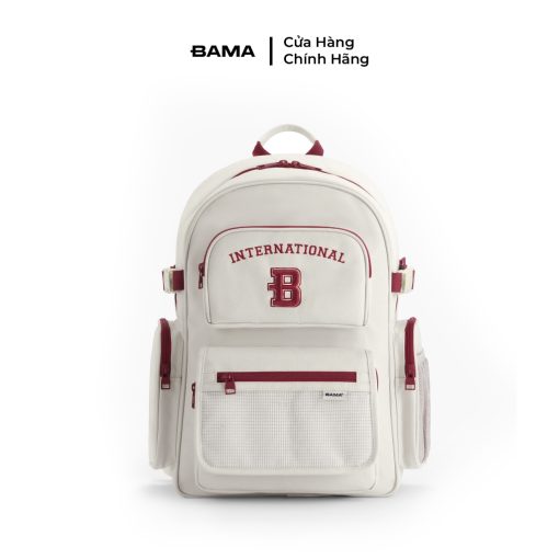 Balo nam nữ đi học đi làm BAMA Border Backpack chống nước nhiều ngăn đựng laptop 15 6 inch - Ảnh 2