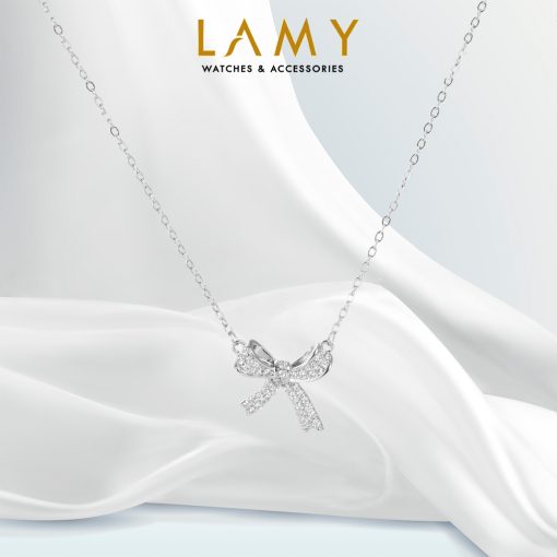 Dây chuyền nữ LAMY Bow Necklace Silver 6019 - Ảnh 2