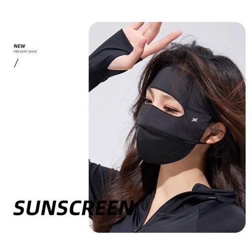 Khẩu Trang Chống Nắng Full Mặt Chống UV UPPER YOU Chất Lụa Băng Mịn Mát Thoáng Khí - FM02 - Ảnh 4