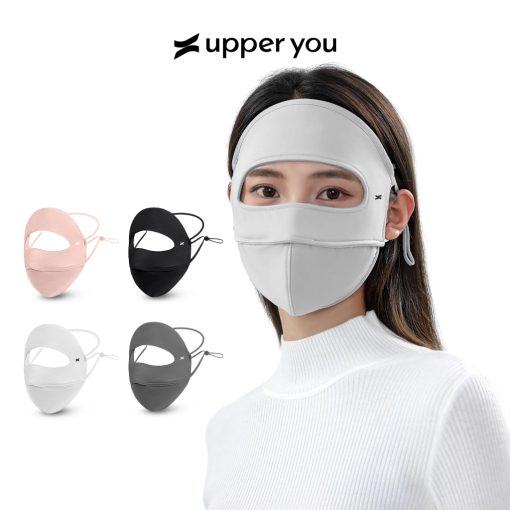 Khẩu Trang Chống Nắng Full Mặt Chống UV UPPER YOU Chất Lụa Băng Mịn Mát Thoáng Khí - FM02 - Ảnh 2