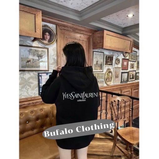 Áo Hoodie SANT.LAURENT Nam Nữ, Áo Nỉ Cao Cấp Nam Nữ Form Rộng Basic Dễ Phối Đồ Bufalo - Ảnh 5