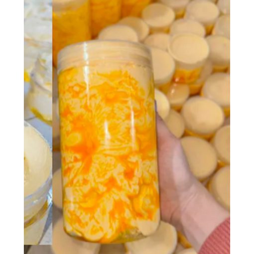 Kem BODY Rỉ Dầu Vàng  dưỡng trắng mềm mịn  hủ 1 kg - Ảnh 3