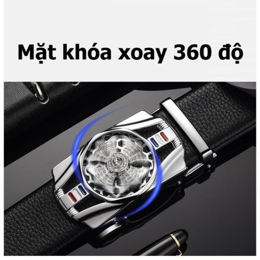 Thắt Lưng Nam 🎁 Giá Sốc 🎁 khóa tự động cao cấp, dây nịt nam mặt xoay 360 độ thể thao - Ảnh 5