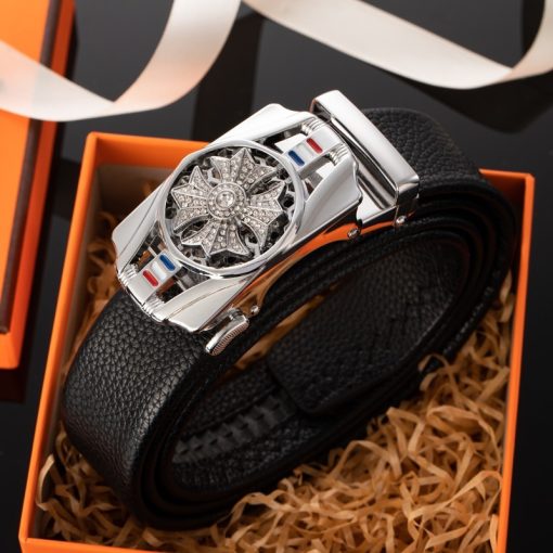 Thắt Lưng Nam 🎁 Giá Sốc 🎁 khóa tự động cao cấp, dây nịt nam mặt xoay 360 độ thể thao - Ảnh 3