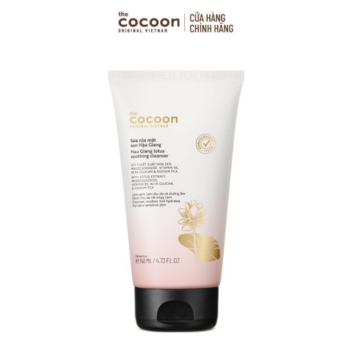 Sữa rửa mặt sen Hậu Giang Cocoon 140ml - Ảnh 4